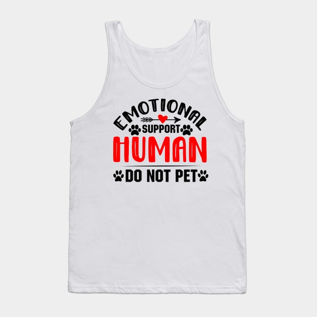 Emotional support human do not pet Tank Top by TheDesignDepot